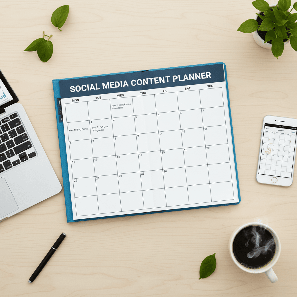 Social media planning workspace