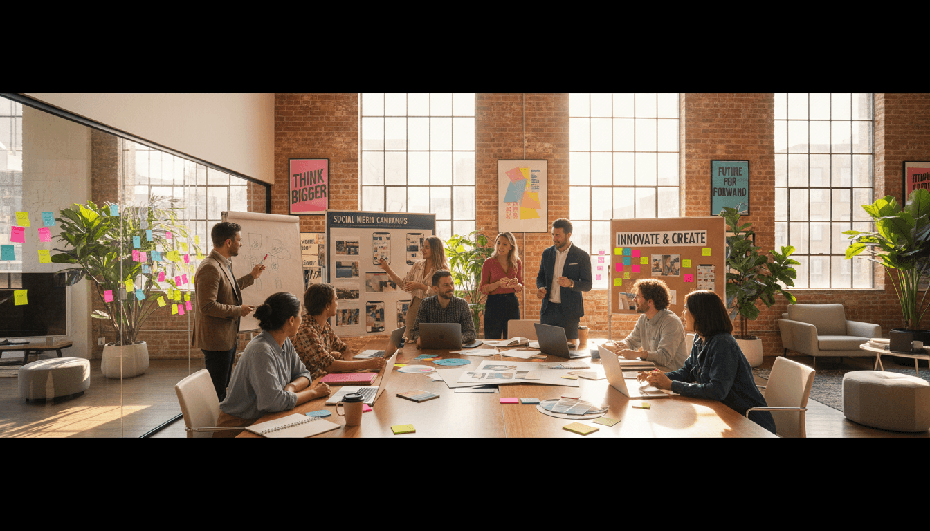Creative content planning session